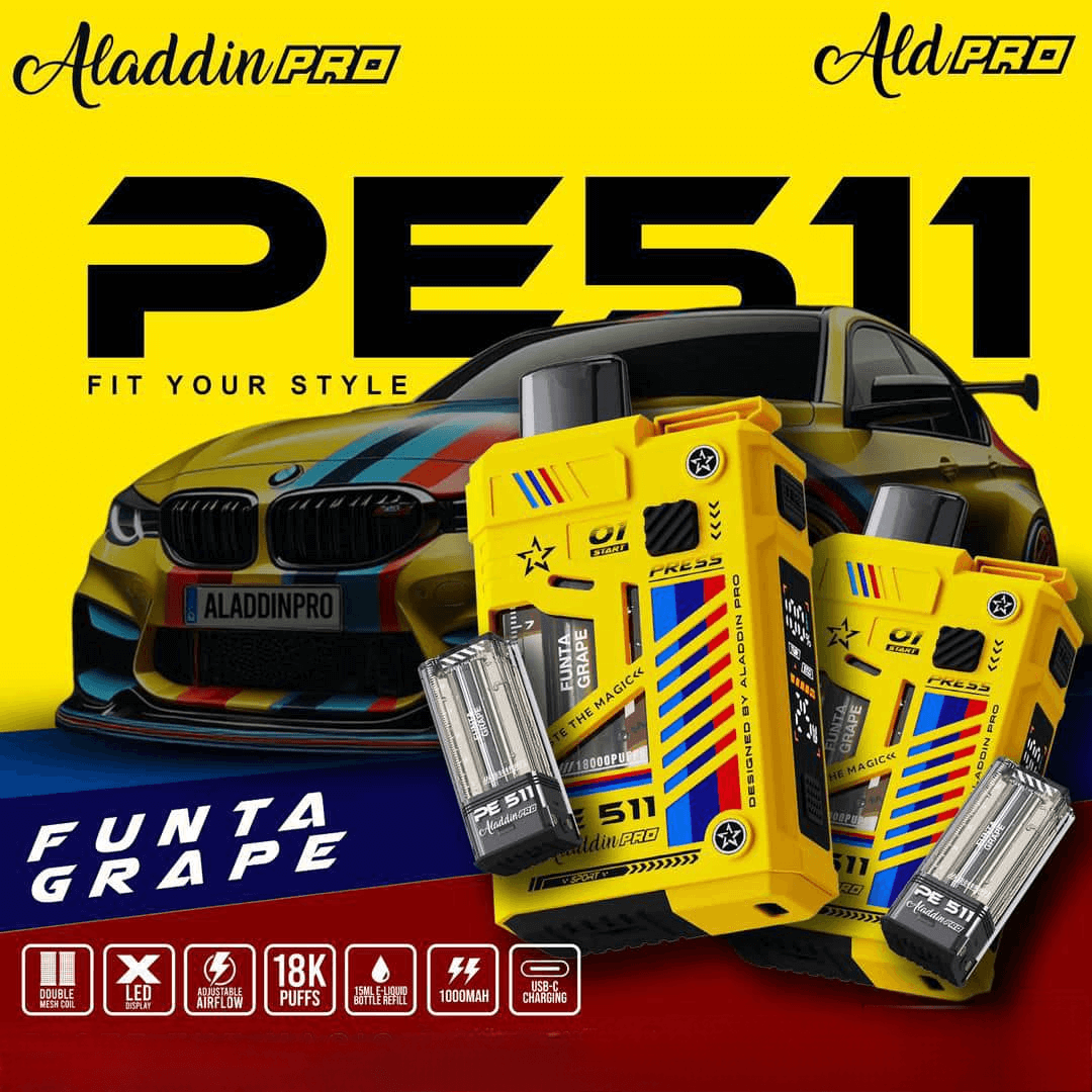 ALADDIN PRO PE 511 18000 PREFILLED POD