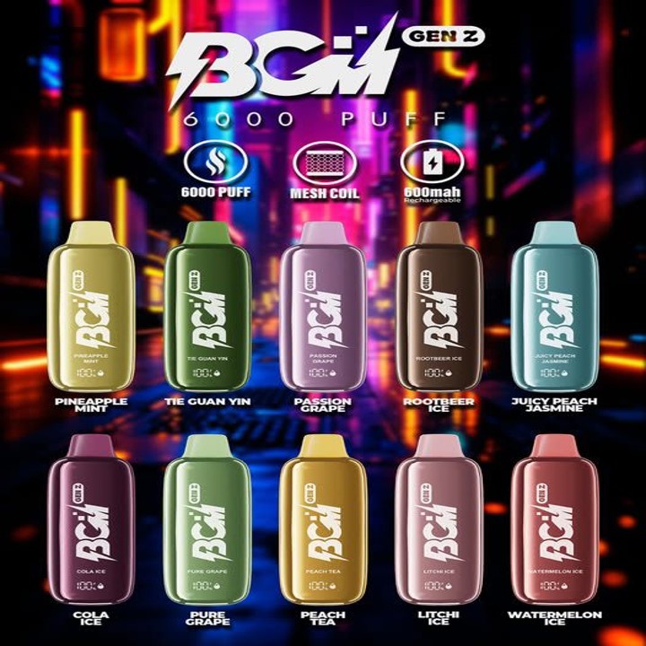 BGM GENZ 6000 RECHARGEABLE DISPOSABLE