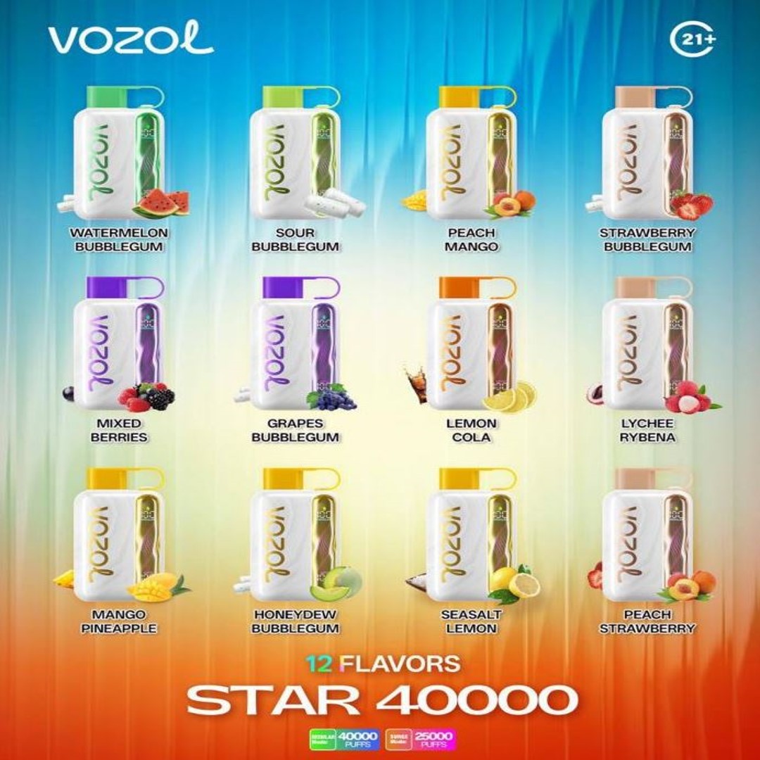 VOZOL STAR 40000 RECHARGEABLE DISPOSABLE