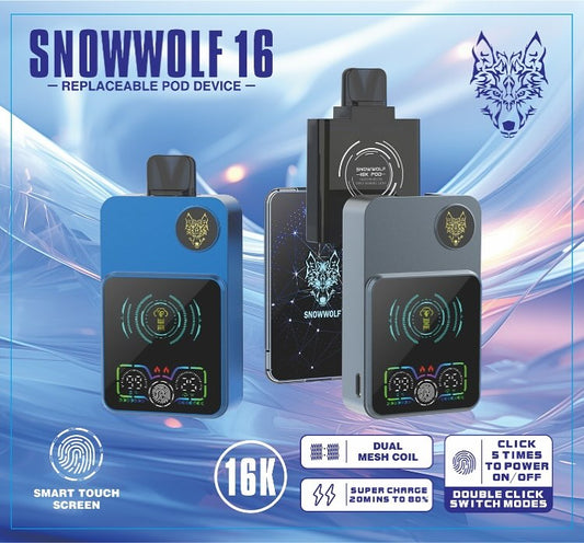 SNOWWOLF 16000 PREFILLED POD