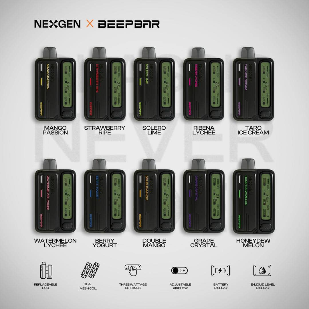NEXGEN BEEPBAR 15000 RECHARGEABLE DISPOSABLE – sgvapedisposable