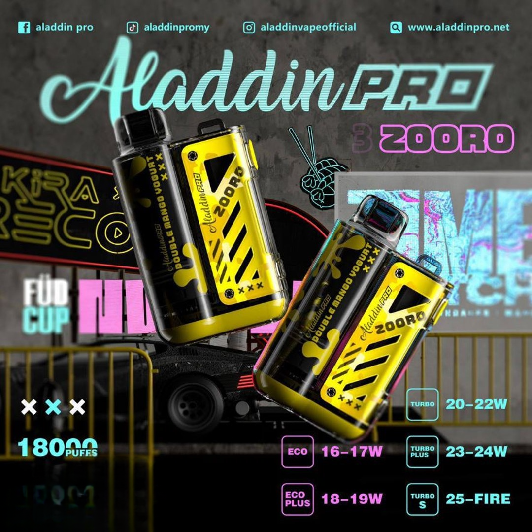 ALADDIN PRO ZOROO 18000 RECHARGEABLE DISPOSABLE