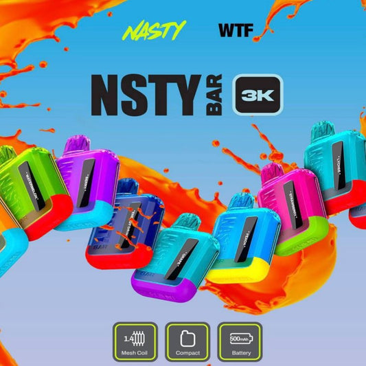 NASTY BAR 3000 RECHARGEABLE DISPOSABLE